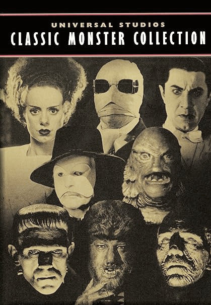 UNIVERSAL CLASSIC MONSTER COLLECTION - 31 FILMS + BONUS MATERIAL (1931-1956) Boris Karloff, Bela Lugosi, Elsa Lanchester, Lon Chaney Jr, Claude Rains, John Carradine, Bud Abbott, Lou Costello
