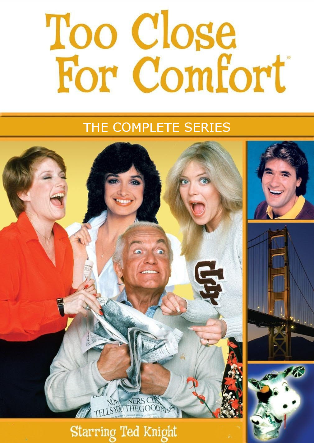 TOO CLOSE FOR COMFORT – THE COMPLETE SERIES (ABC 1980–1983, SYN 1984-1987) EXCELLENT QUALITY!!! Ted Knight, Nancy Dussault, Deborah Van Valkenburgh, Lydia Cornell, Jim J. Bullock, Audrey Meadows, Pat Carroll, Deena Freeman, Lisa Antille