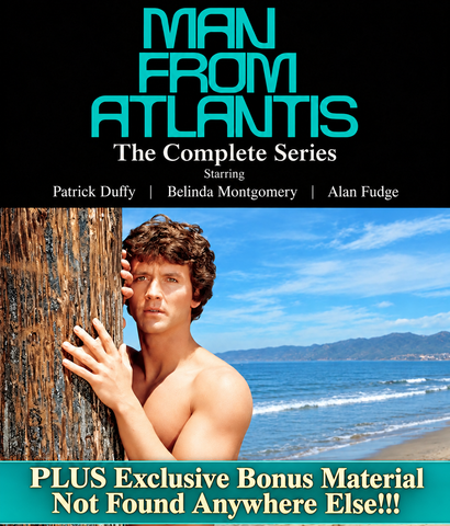MAN FROM ATLANTIS - THE COMPLETE SERIES + TV MOVIE COLLECTION + EXCLUSIVE BONUS MATERIAL (NBC 1977-78) EXCELLENT QUALITY!!! Patrick Duffy, Belinda Montgomery, Alan Fudge