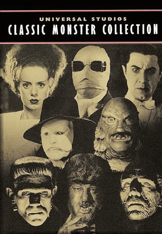 UNIVERSAL CLASSIC MONSTER COLLECTION - 31 FILMS + BONUS MATERIAL (1931-1956) Boris Karloff, Bela Lugosi, Elsa Lanchester, Lon Chaney Jr, Claude Rains, John Carradine, Bud Abbott, Lou Costello