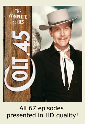 COLT .45 - THE COMPLETE SERIES (ABC 1958-1960) EXCEPTIONAL HD QUALITY!!! Wayde Preston, Donald May