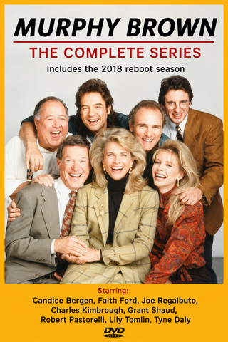 MURPHY BROWN - THE COMPLETE SERIES (CBS 1988-1998, 2018-19) VERY RARE!!! UPDATED SET!!! Candice Bergen, Faith Ford, Joe Regalbuto, Charles Kimbrough, Grant Shaud, Robert Pastorelli, Lily Tomlin, Tyne Daly