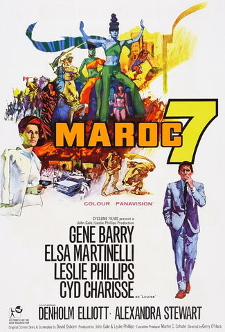 MAROC 7 (MP 1967) RARE! HARD TO FIND! Gene Barry, Cyd Charisse, Elsa Martinelli, Leslie Phillips, Denholm Elliott, Alexandra Stewart