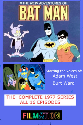 NEW ADVENTURES OF BATMAN, THE: THE COMPLETE ANIMATED SERIES (CBS 1977) Adam West, Burt Ward, Melendy Britt, Lou Scheimer, Lennie Weinrib