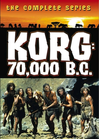 KORG: 70,000 B.C. - THE COMPLETE SERIES (ABC 1974-1975) Burgess Meredith, Jim Malinda, Charles Morteo, Naomi Pollack, Janelle Pransky, Christopher Man, Bill Ewing