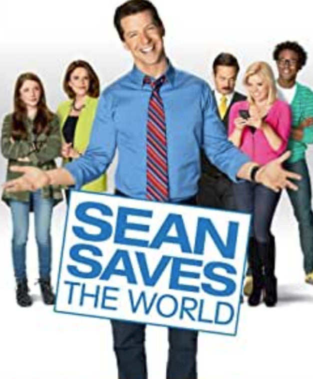 SEAN SAVES THE WORLD (NBC 2013) Sean Hayes, Linda Lavin, Megan Hilty, Thomas Lennon, Samantha Isler, Echo Kellum RARE!!!