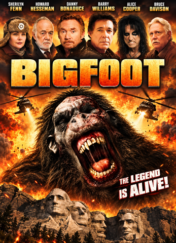 BIGFOOT (SYFY 2012) Danny Bonaduce, Barry Williams, Sherilyn Fenn, Howard Hesseman, Bruce Davison, Alice Cooper