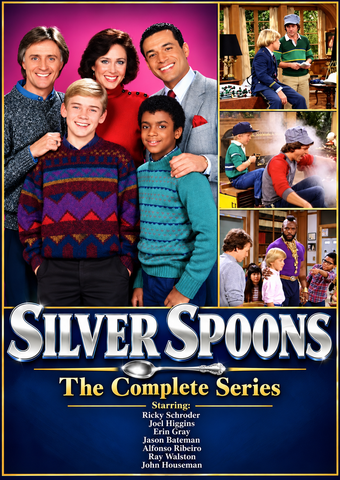 SILVER SPOONS – THE COMPLETE SERIES (NBC 1982-86, SYN 1986-87) HARD TO FIND!!! Ricky Schroder, Joel Higgins, Erin Gray, Jason Bateman, Alfonso Ribeiro, Leonard Lightfoot, Franklyn Seales, Billy Jacoby, Ray Walston, John Houseman