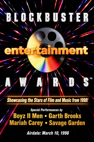 4TH ANNUAL BLOCKBUSTER ENTERTAINMENT AWARDS (UPN 3/10/98) EXTREMELY RARE!!! Garth Brooks, Mariah Carey, Kobe Bryant, Will Smith, Arnold Schwarzenegger, Janet Jackson, Julia Roberts, Neve Campbell, Jean Claude Van Damme, Nicolas Cage, Heather Locklear