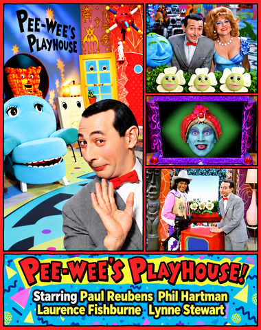 PEE-WEE’S PLAYHOUSE - THE COMPLETE SERIES (CBS 1986-91) Paul Reubens, Phil Hartman, Laurence Fishburne, Lynne Stewart, John Paragon, Roland Rodriguez, Vic Trevino, S. Epatha Merkerson, Gilbert Lewis, William Marshall