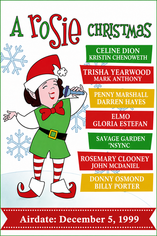 ROSIE CHRISTMAS, A (ABC 12/5/99) VERY RARE!!! Rosie O'Donnell, Celine Dion, Kristin Chenoweth, 'N Sync, Gloria Estefan, Trisha Yearwood, Donny Osmond, Billy Porter,  Broadway Gospel Choir, Darren Hayes, Sesame Street's Elmo, Rosemary Clooney, Marc Anthony