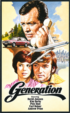GENERATION (1969) David Janssen, Kim Darby, Pete Duel, Carl Reiner, Andrew Prine, James Coco, Sam Waterston