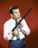 Maxwell Smart, Agent 86 (Don Adams) is the bumbling spy for CONTROL on the classic sitcom Get Smart.  The series is available on DVD from www.RewatchClassicTV.com.