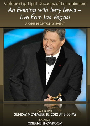 AN EVENING WITH JERRY LEWIS - LIVE FROM LAS VEGAS! (PBS 3/2/13)