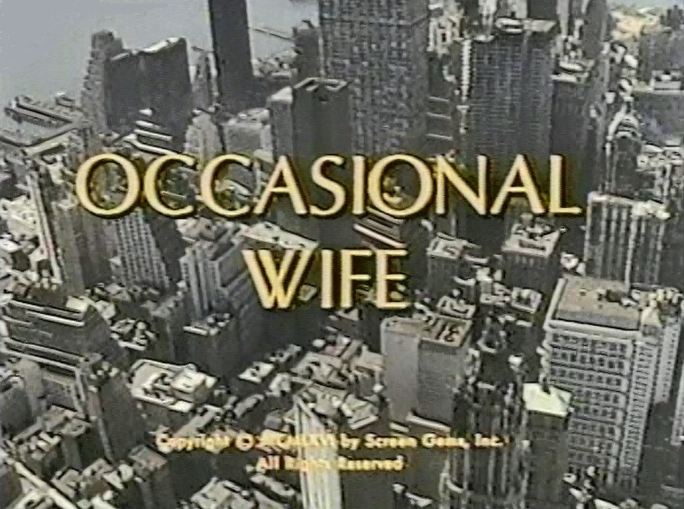 OCCASIONAL WIFE - THE COMPLETE SERIES (NBC 1966-1967) VERY RARE!