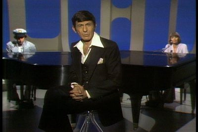 Actor Leonard Nimoy in episode 5 of the TV variety series 