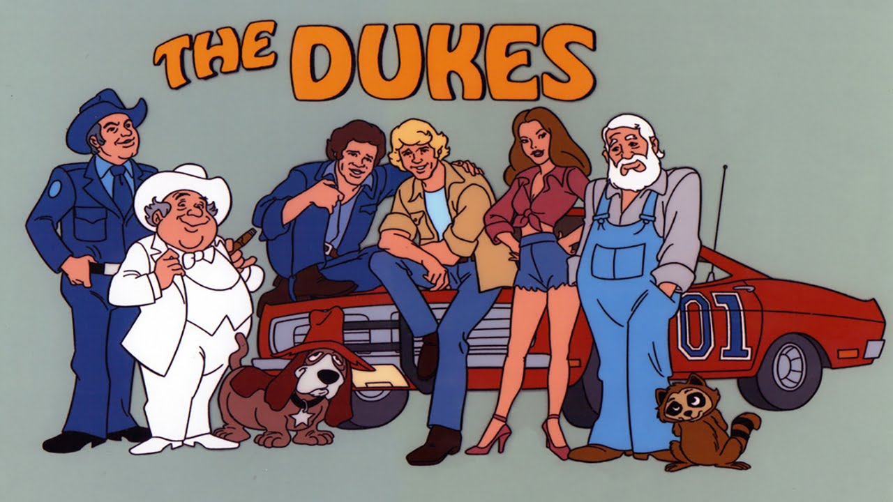 “The Dukes” is an animated series based on the hit 70s television series "The Dukes of Hazzard". Duke cousins Coy, Vance and Daisy get into all kinds of trouble and escape from Sheriff Boss Hogg and Roscoe P. Coltrane in the trustworthy General Lee. The complete 20 episode series is available from RewatchClassicTV.com.