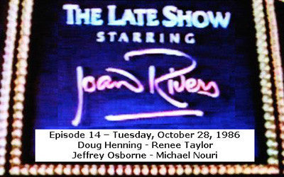 LATE SHOW STARRING JOAN RIVERS - EPISODE 14 (FOX 10/28/86) - Rewatch Classic TV