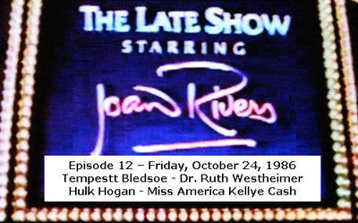 LATE SHOW STARRING JOAN RIVERS - EPISODE 12 (FOX 10/24/86) - Rewatch Classic TV