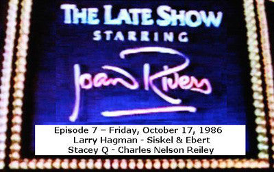 LATE SHOW STARRING JOAN RIVERS - EPISODE 7 (FOX 10/17/86) - Rewatch Classic TV