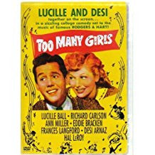 TOO MANY GIRLS – Lucille Ball/Desi Arnaz/Ann Miller (RKO 1940)
